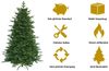HXT 23005 270 cm künstlicher Weihnachtsbaum inklusive Metallständer, exklusiv & hochwertig, schwer entflammbar Bild 2