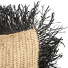 Der Raffia Kissenbezug - Natur Schwarz - 40x40 Bild 4