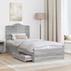 vidaXL Bettrahmen Graues Sonoma 100 x 200 cm Holzwerkstoff 3413644 Bild 3