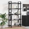 Bücherregal | Standregal Schwarz Eichen-Optik 100 x 33,5 x 178 cm Bild 2