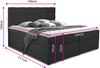 Boxspringbett Best mit 2 Bettkästen, Doppelbett mit Bonell-Matratze und Topper, Polsterbett, Bett (Dunkelgrau (Inari 94), 140 x 200 cm) Bild 4