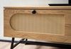 FINEBUY Lowboard FB104346 (Eiche Dekor 100 cm, Schublade Stauraum Geflecht), TV-Kommode Hoch, TV-Schrank Modern Fernsehtisch Bild 5