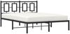 vidaXL Bettgestell mit Kopfteil Metall Schwarz 140x200 cm 374242 Bild 4