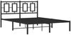 vidaXL Bettgestell mit Kopfteil Metall Schwarz 140x200 cm 374242 Bild 3