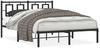vidaXL Bettgestell mit Kopfteil Metall Schwarz 140x200 cm 374242 Bild 2