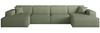 Wohnlandschaft Sofa U-Form CELES PREMIUM in Stoff Scala Forest Bild 2
