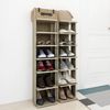 vidaXL Schuhschränke 2 Stk. Sonoma-Eiche 27,5x27x102 cm 808492 Bild 3