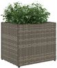 vidaXL Pflanzkübel Grau 36x30x32 cm Poly Rattan 366427 Bild 4