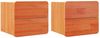 vidaXL Nachttisch 2 pcs Braun 39 x 34 x 33 cm Massivholz Kiefer 873510 Bild 2