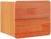 vidaXL Nachttisch 2 pcs Braun 39 x 34 x 33 cm Massivholz Kiefer 873510 Bild 5