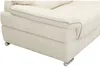 Vente-unique - THIBAULT Sofa and armchair set Leder Weiß - B 93 cm x H 87 cm x L 115 cm210 cm Bild 4