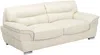 Vente-unique - THIBAULT Sofa and armchair set Leder Weiß - B 93 cm x H 87 cm x L 115 cm210 cm Bild 1