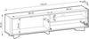 Selsey 'Distria' TV-Lowboard mit Schublade und geriffelter Front Kaschmirgrau / Eichenholzoptik, 175 cm Bild 5