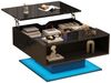 Merax Couchtisch hochglanz Sofatisch anhebbarer Beistelltisch mit LED-Beleuchtung (1-St, 80x75x40 cm), Wohnzimmertisch mit verstecktem Stauraum & halboffenem Regal Bild 5