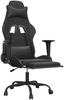 vidaXL Gaming-Stuhl mit Massage & Fußstütze Schwarz Kunstleder 345419 Bild 3
