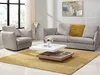Vente-unique - Couchtisch mit drehbarer Tischplatte - MDF - Weiß lackiert & Eichefarben - FAUSTO II Bild 2