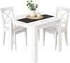 VCM Esstisch Disalo 921260 Weiß / Anthrazit H. 75 x B. 80 x T. 80 cm Bild 2