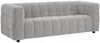 Vente-unique - LERICI Sofa Stoff Grau - B 89 cm x H 72 cm x L 213 cm Bild 2