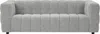 Vente-unique - LERICI Sofa Stoff Grau - B 89 cm x H 72 cm x L 213 cm Bild 1