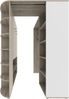 'Canton II' Eck-Kleiderschrank, Spanplatte San Remo Eiche/ Weiß, 124 x 199 x 148 cm Bild 3