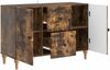 vidaXL TV-Schränk Geräucherte Eiche 89 x 34,5 x 60 cm Holzwerkstoff 894200 Bild 3