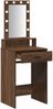 vidaXL Schminktisch mit Speicher Braun 50 x 41 x 140 cm Holzwerkstoff 865160 Bild 4