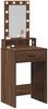 vidaXL Schminktisch mit Speicher Braun 50 x 41 x 140 cm Holzwerkstoff 865160 Bild 3