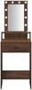 vidaXL Schminktisch mit Speicher Braun 50 x 41 x 140 cm Holzwerkstoff 865160 Bild 5