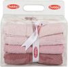 Handtuch-Set (4-teilig), 'Rainbow ', Hellrosa, Pulver, Staubige Rose, Creme Bild 5