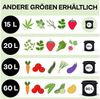 Praknu Pflanzkübel Pflanzsack 15L - 3 STK aus Vliesstoff mit 3 Schilder zum Beschriften (3er Set, 3 St), mit Griff - Für Gemüse, Pflanzen & Blumen - Stofftöpfe - Grow Töpfe Bild 4