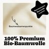 Seralino Bettwäsche Mako Satin Bettwäsche (100% Bio Baumwolle) mit Kissenbezug, 3 teilig, Fairtrade/ GOTS zertifiziert, uni Bettwäsche Set mit Reißverschluss Bild 3