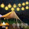 Salcar LED Solarleuchte LED Kugel-Lichterkette Außen Solar Gartenleuchte, 5m Kaltweiß Bild 4