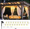 Salcar LED Solarleuchte LED Kugel-Lichterkette Außen Solar Gartenleuchte, 5m Kaltweiß Bild 5
