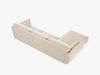 Micadoni Ecksofa Kaelle 4-Sitzer Links Samt Bluvel Helles Beige Bild 3