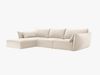 Micadoni Ecksofa Kaelle 4-Sitzer Links Samt Bluvel Helles Beige Bild 2