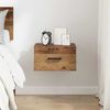 vidaXL Nachttisch mit Schubladen Altholz 35 x 35 x 20 cm Holzwerkstoff 882368 Bild 4