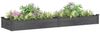vidaXL Hochbeet mit Einsatz Grau 240x60x25 cm Massivholz Tanne 364300 Bild 3