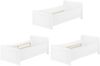 Weißes Seniorenbett extra hoch 90x200 Zubehör wählbar V-60.42W-09Federholzrahmen inkl. Bild 2
