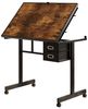 BBWL Schreibtisch Puzzle 1000 Teile Jigsaw Puzzle Board mit Schubladen Rollen MDF, Puzzle Tisch Metall stabile Puzzleplatte mit Abdeckung mobil Geschenk Bild 3