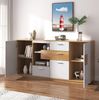 Sideboard 160x40x77 cm mit LED-Beleuchtung und Holzoptik – modernes Stauraumdesign Bild 4