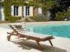 Sonnenliege mit Kissen CESANA PREMIUM mit Relaxfunktion Akazienholz Taupe Bild 3