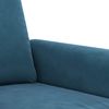 vidaXL 2-tlg. Sofagarnitur mit Kissen Blau Samt 3202219 Bild 5