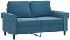 vidaXL 2-tlg. Sofagarnitur mit Kissen Blau Samt 3202219 Bild 3