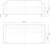 Micadoni Sofa Eden 4-Sitzer Samt Honig Bild 5