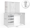Schminktisch Sherry Weiß 120 cm mit LED Beleuchtung Vicco Bild 3