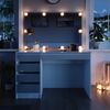 Schminktisch Sherry Weiß 120 cm mit LED Beleuchtung Vicco Bild 5
