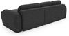 Ecksofa Schlafsofa Sofa CARIA in Stoff Quelle Anthrazit Ottomane Rechts Bild 3