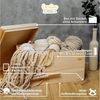 Creative Deco Holzkiste mit Deckel 40 x 30 x 22 cm (1cm), Holztruhe Erinnerungsbox Baby Holzbox mit Deckel Kasten Bild 3