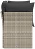 vidaXL Gartensofa mit Kissen 2-Sitzer Hellgrau Poly Rattan 366192 Bild 5