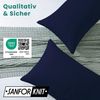 Livessa 2er Set Kissenbezug 50x50 aus%100 Baumwolle Jersey Stoff - Verdeckter Reißverschluss, Kopfkissenbezug 50x50 cm, Kissenhülle, Ultra weich und atmungsaktiv, Oeko-Tex Zertifiziert Bild 2